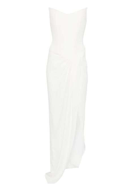 Abito maxi con corsetto in  bianco Alex perry - donna